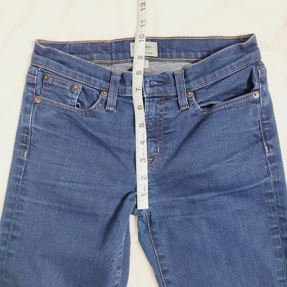 J. CREW TOOTHPICK SKINNY MID RISE JEANS WOMENS Size: 25P - Picture 9 of 9